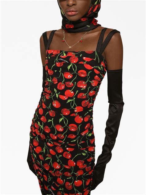 dolce gabbana cherry print|dolce and gabbana majolica print.